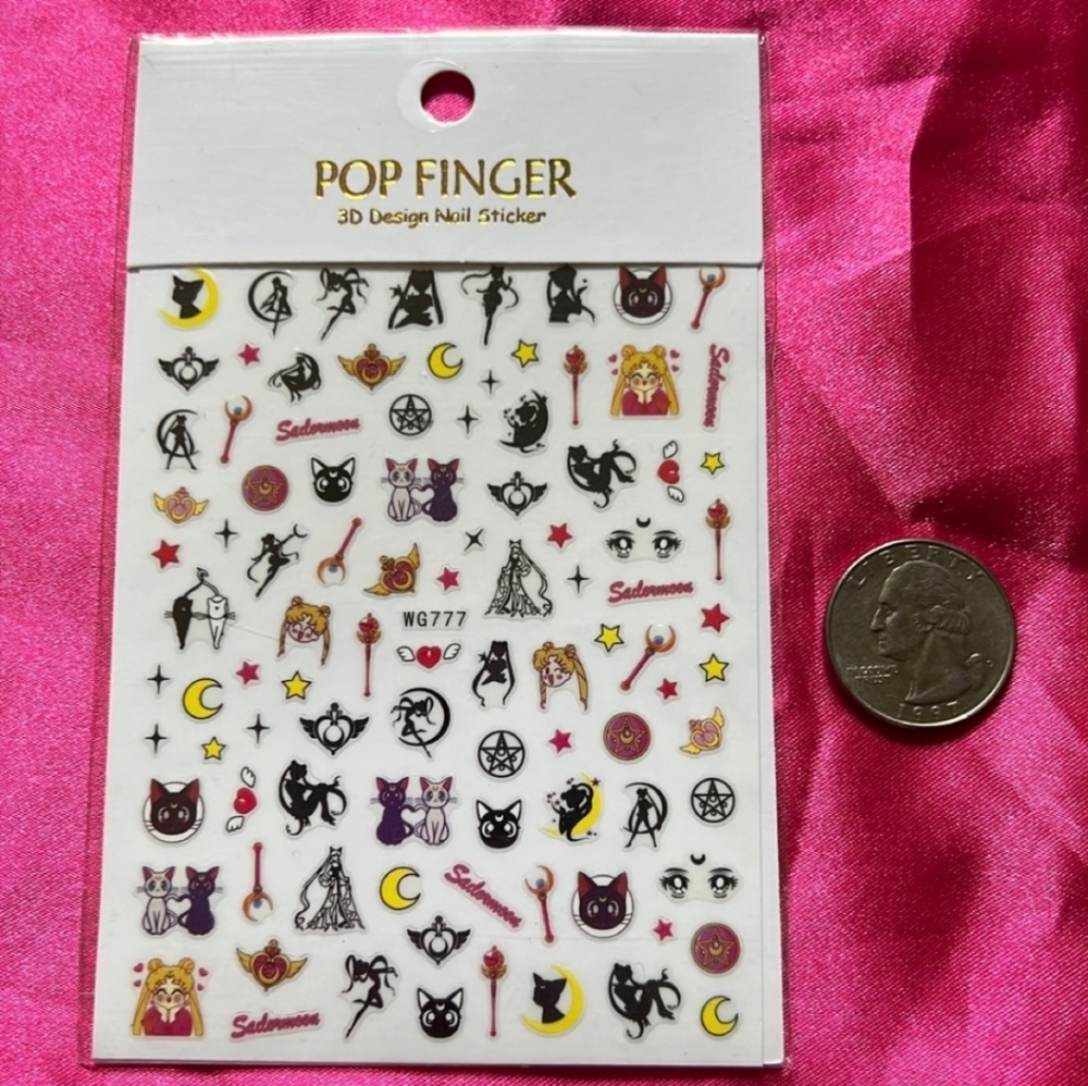 Sailor Moon nail art stickers